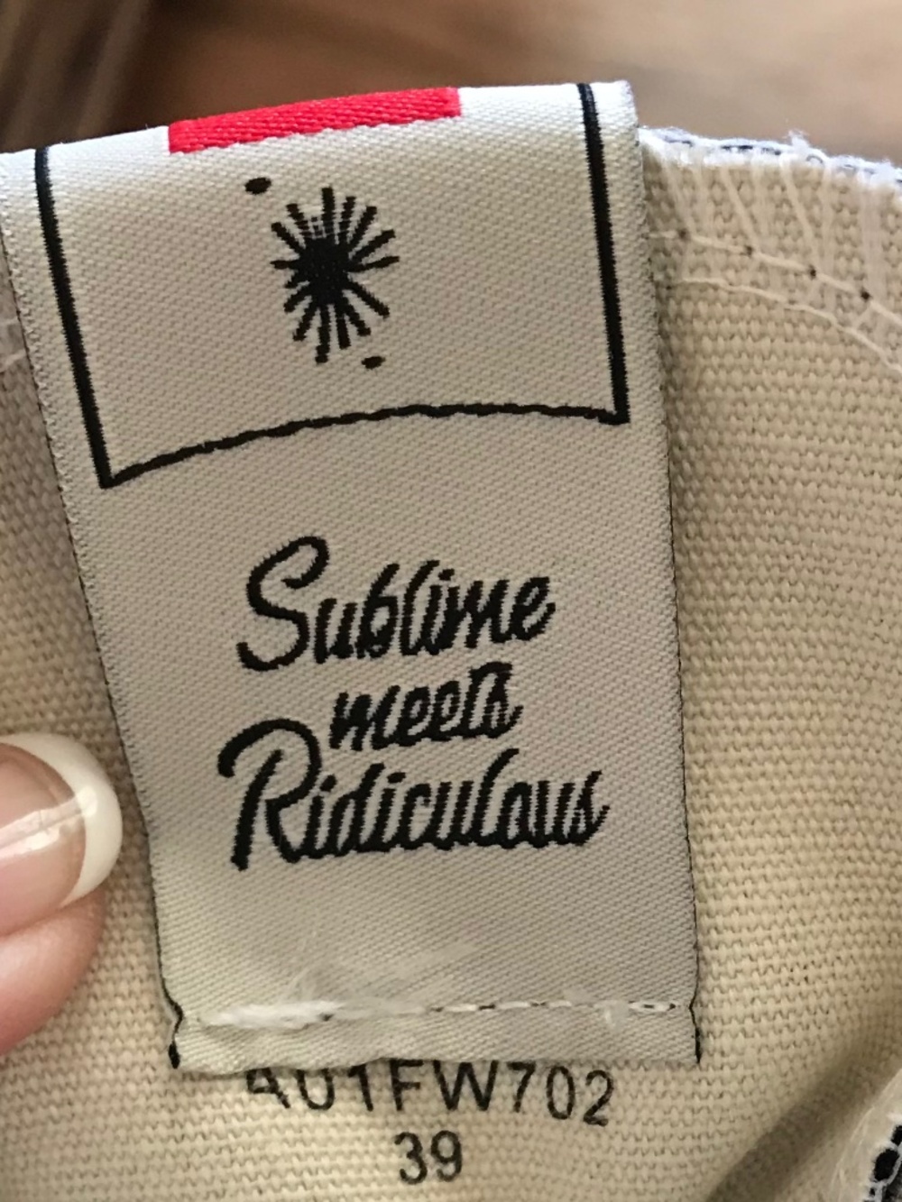 🆕 MMY PETERSON OG SOLE BLACK CANVAS LOW-TOP SNEAKER - Picture 12 of 12